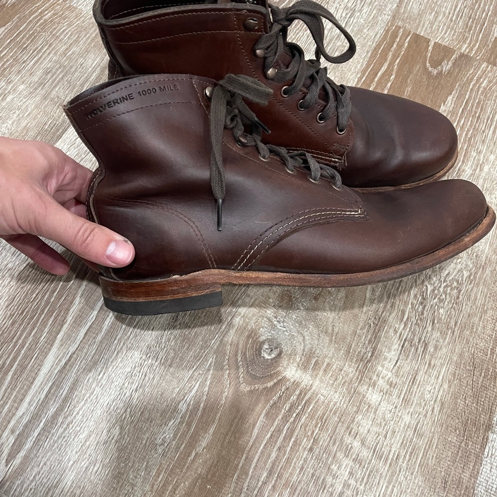 wolverine 1000 mile boots size 12